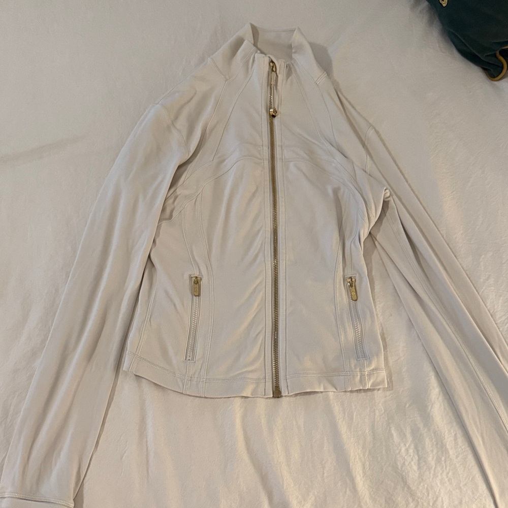 Lululemon white zip up jacket